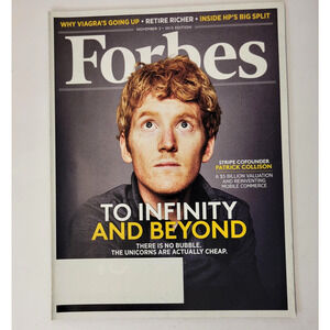 Forbes Magazine November 2 2015 To Infinity and Beyond, Patrick Collison